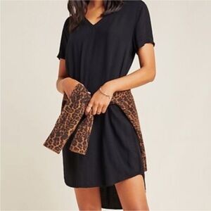 Cloth & Stone Crispin Mini Tunic Dress Black